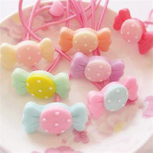 10Pcs Children Girl Elastic C y Hair B  Headwear Circle Hair Rope Hair Ponytail Holder SM6