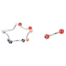 110Pcs Lovely Body Jewellery Piercing Eyebrow Belly Tongue Bar Ring Bulk lots SM6