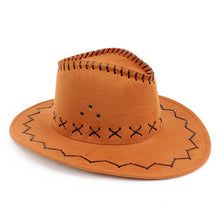 12 Colors Retro Western Cowboy Bucket Brim Hat Cap Men Women Unisex Sunscreen Knight Hats With Rope PY1 SM6