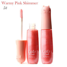 12 Colors Women's Charm Make Up Lip Gloss Cartoon Cat Lid Liquid Lip Tint Cosmetics SM6