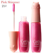 12 Colors Women's Charm Make Up Lip Gloss Cartoon Cat Lid Liquid Lip Tint Cosmetics SM6