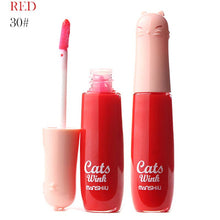 12 Colors Women's Charm Make Up Lip Gloss Cartoon Cat Lid Liquid Lip Tint Cosmetics SM6
