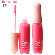 12 Colors Women's Charm Make Up Lip Gloss Cartoon Cat Lid Liquid Lip Tint Cosmetics SM6