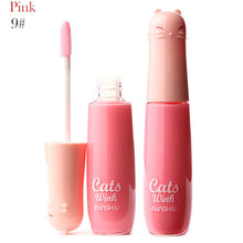 12 Colors Women's Charm Make Up Lip Gloss Cartoon Cat Lid Liquid Lip Tint Cosmetics SM6