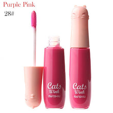 12 Colors Women's Charm Make Up Lip Gloss Cartoon Cat Lid Liquid Lip Tint Cosmetics SM6
