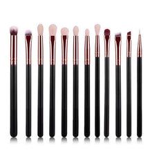 12 Pieces/set Pro Beauty Makeup Brushes Set Foundation Powder Eyeshadow Eyeliner Lip Blush Make Up Tools Pincel Maquiagem SM6