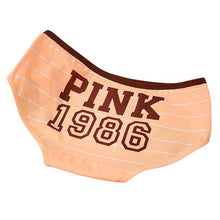 12 Style Sexy Underwear Women Panties Cotton Stripe Mid Rise Panties Cute Letter Pink Print Girl Casual Underwear PY3 SM6
