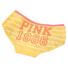 12 Style Sexy Underwear Women Panties Cotton Stripe Mid Rise Panties Cute Letter Pink Print Girl Casual Underwear PY3 SM6