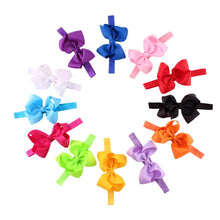 12Pcs Hair Bows Elastic Hair Bands Photography Flower Bowknot Hair Accesories Hair Decoration Elastique Cheveux#121 SM6