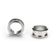 12Pcs Surgical Stainless Steel Screw-Fix Flesh Tunnels Ear Plugs 316L Ear Exp ers SM6