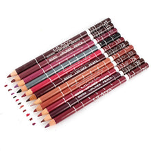 12pcsulti-color Party Queen Lip Liner Pencil Functional Eyebrow Eye Lip Makeup Waterproof Colorful Cosmetic Pen PY7 SM6