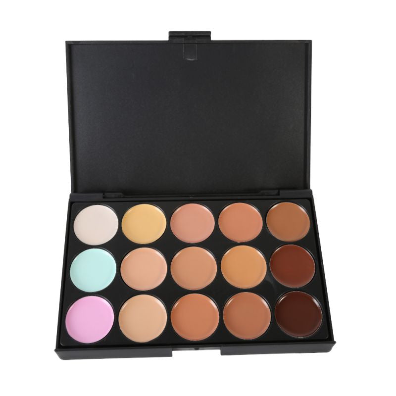 15 Colors Professional Maquiagem Salon Concealer Palette Makeup Party Contour Palette Face Cream Women Makeup Palette PE3 SM6