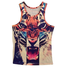 15 Styles New Men 3D Animals Pharaoh Print T-shirt Tee Blouse Tops Leasure Waistcoat Vest Size M L XLSM6