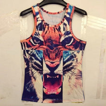 15 Styles New Men 3D Animals Pharaoh Print T-shirt Tee Blouse Tops Leasure Waistcoat Vest Size M L XLSM6