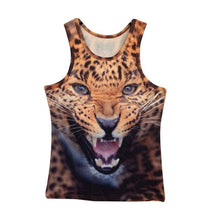 15 Styles New Men 3D Animals Pharaoh Print T-shirt Tee Blouse Tops Leasure Waistcoat Vest Size M L XLSM6