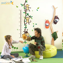 150cm Cartoon tree Monky children baby height growth chart measure wall stickers for kids room nursery decal birthday gift SM6
