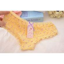 16 Colors Women Rainbow Bowknot Boyshorts Sexy Dot Underwear Women Lace Ruffles Sheer Panties Butt Lifter Briefs PY3 SM6