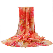 160*50cm   Print Chiffon Scarf Big Size Square Scarf Women Wrap Beach Cover Up Female womens scarfs fashionable YLYL SM6