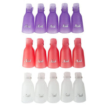 10pcss Remover Gel Polish Nail Art Soakers Remover Soak Off Cap Clip Tools UV Nail Degreaser Polish Wrap Tool Nails SM6