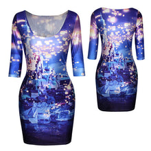 18 Colors Women Sexy Slim Dress Fit 3D Animal Print Space Galaxy Bodycon Mini Dresses  SM6