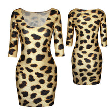 18 Colors Women Sexy Slim Dress Fit 3D Animal Print Space Galaxy Bodycon Mini Dresses  SM6