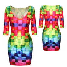 18 Colors Women Sexy Slim Dress Fit 3D Animal Print Space Galaxy Bodycon Mini Dresses  SM6