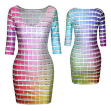 18 Colors Women Sexy Slim Dress Fit 3D Animal Print Space Galaxy Bodycon Mini Dresses  SM6