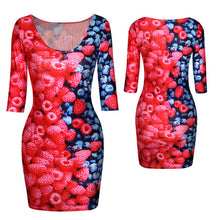 18 Colors Women Sexy Slim Dress Fit 3D Animal Print Space Galaxy Bodycon Mini Dresses  SM6