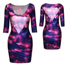 18 Colors Women Sexy Slim Dress Fit 3D Animal Print Space Galaxy Bodycon Mini Dresses  SM6