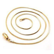 18K Gold Plated Chain Necklace For Men Women Snake Chain 18-26 inch DIY Long Chain SM6