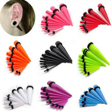 18Pcs Acrylic Ear Plug Taper Kit Gauges Ear Exp er Stretcher Stretching Piercing Women Mens Body Jewelry SM6