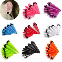 18Pcs Acrylic Ear Plug Taper Kit Gauges Ear Exp er Stretcher Stretching Piercing Women Mens Body Jewelry SM6