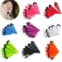 18Pcs Acrylic Ear Plug Taper Kit Gauges Ear Exp er Stretcher Stretching Piercing Women Mens Body Jewelry SM6