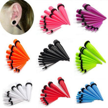 18Pcs Acrylic Ear Plug Taper Kit Gauges Ear Exp er Stretcher Stretching Piercing Women Mens Body Jewelry SM6