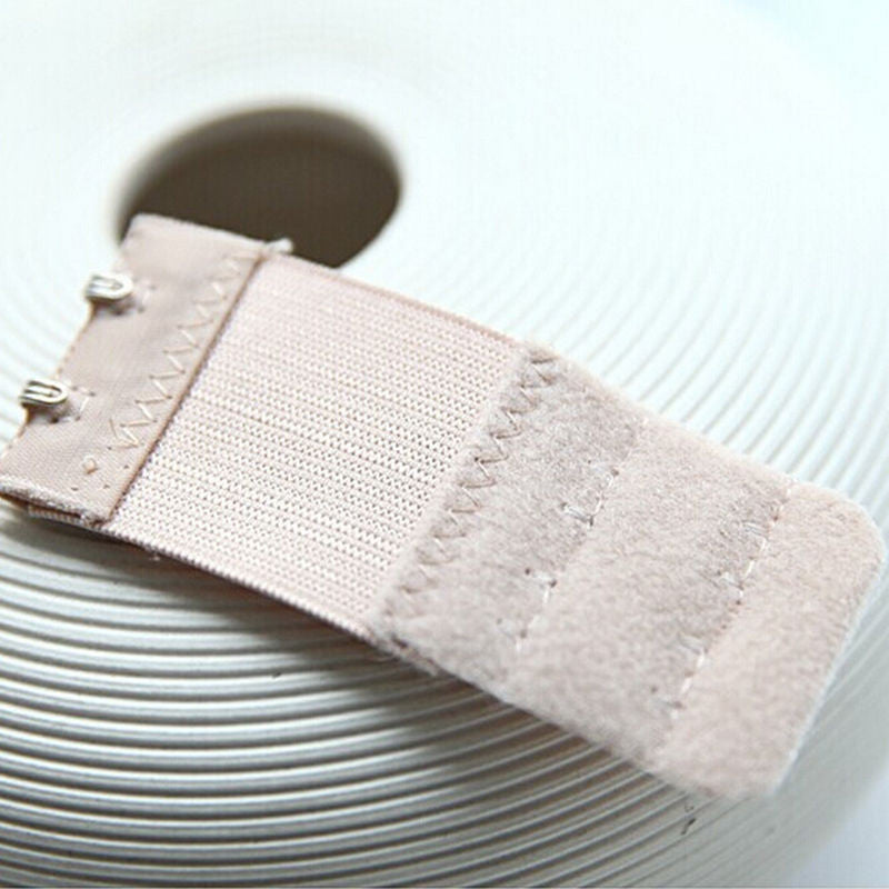 2 Rows 2 Hooks Bra Extenders Nylon Clasp Strap Women Bra Strap Extender 3 Colors SM6