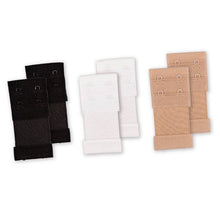 2 Rows 2 Hooks Bra Extenders Nylon Clasp Strap Women Bra Strap Extender 3 Colors SM6