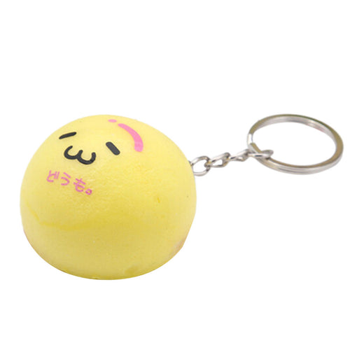 4cm Mini P a Squishy Key Chains Cartoon Buns Bread Bag Cell Phone Straps SM6
