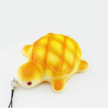 Charms Kawaii Bread Scented Key Chain Cute PU Tortoise Squishy Tortoise Squishy Bag Cell Phone Straps 7*6 5CM SM6