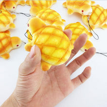 Charms Kawaii Bread Scented Key Chain Cute PU Tortoise Squishy Tortoise Squishy Bag Cell Phone Straps 7*6 5CM SM6