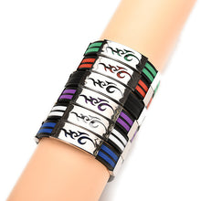 Chic Men Stainless Steel Silicone Metal Wristb  Bracelets Bangle Stylist Jewelry Gifts SM6