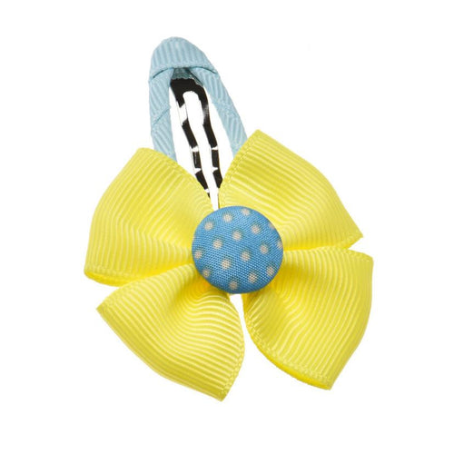 1PC Cute Yellow Korean Style Baby Hair Bow Hairpin For Children Jewelry Hair Accessories Baby Girls Hair Bow Barrettes #3546 SM6