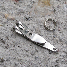 EDC Bag Suspension Clip with Key Ring Carabiner Stainless Steel Outdoor Quicklink Tool SM6