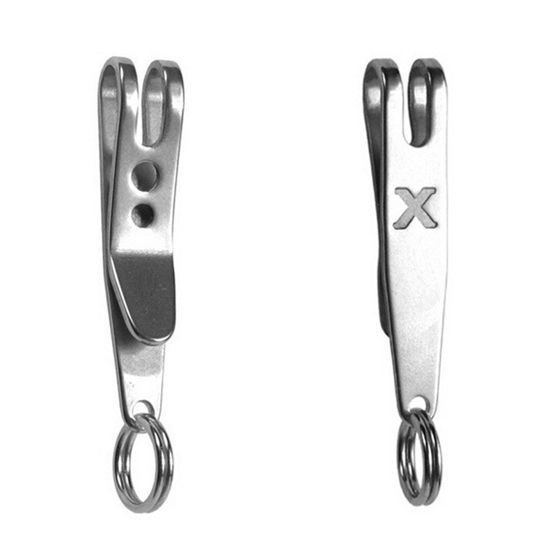 EDC Bag Suspension Clip with Key Ring Carabiner Stainless Steel Outdoor Quicklink Tool SM6