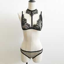 1PC Lace Crop Top + Pants Set Women Sexy Lingerie Lace Bralette Crop Tops Babydoll Women's Nightwear Basic camisoles #23 SM6