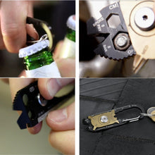 Mini 20 in 1 Roulette Combination Tool Gadget Portable Pocket Multifunction EDC Tool Bottle Opener Key Ring Screwdriver SM6
