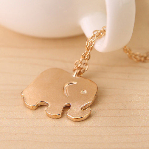 Cute Elephant Design Women Charming Sweater Chain Necklace SM6