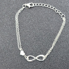 jewelry bracelet femme charm Infinity h  bracelet gift Lucky 8   Heart Bracelet Pendant bangles bracelet SM6