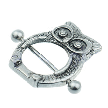 Owl Nipple Shield Bar Ring Body Jewellery Nipple Piercing SM6