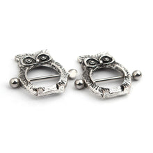 Owl Nipple Shield Bar Ring Body Jewellery Nipple Piercing SM6