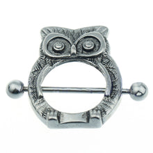 Owl Nipple Shield Bar Ring Body Jewellery Nipple Piercing SM6